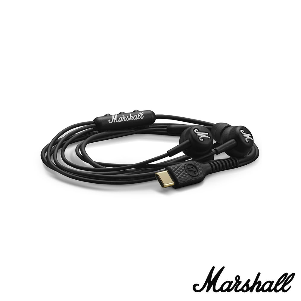 【Marshall】Mode USB-C 入耳式耳機 黑色