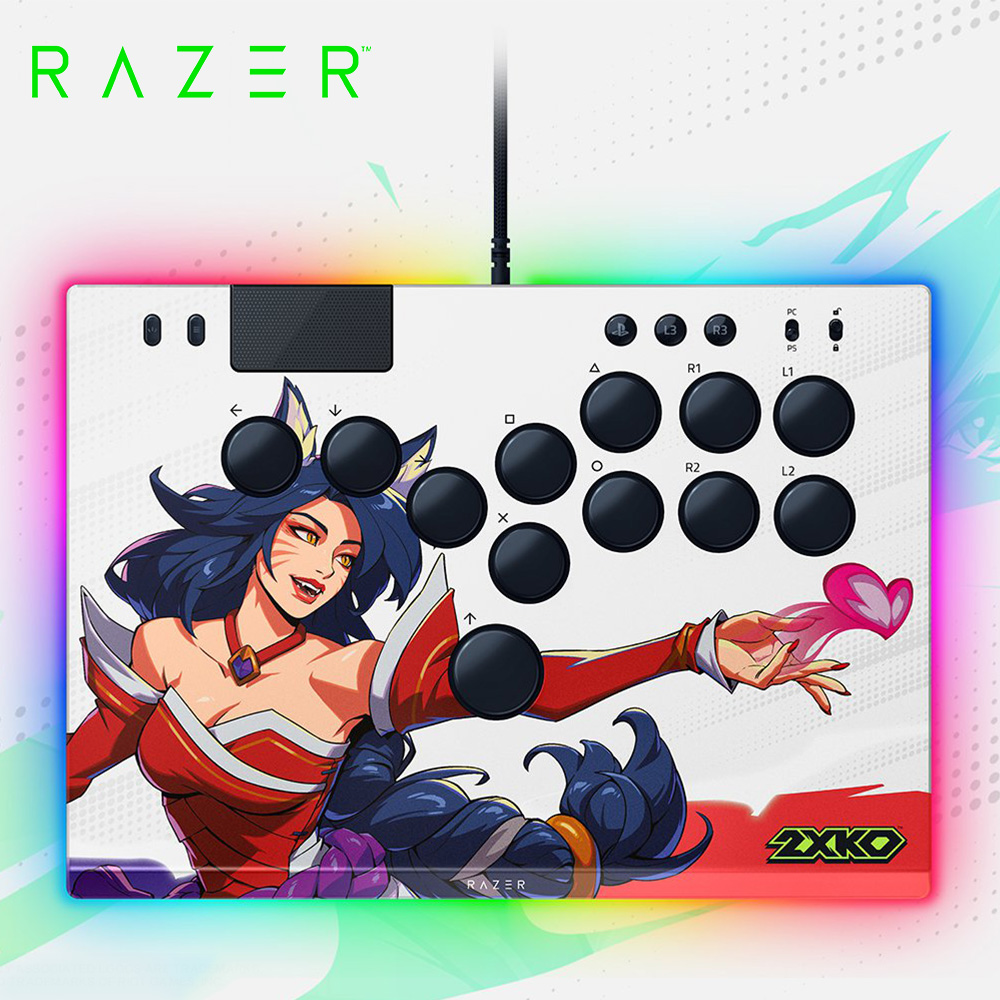 【Razer 雷蛇】Kitsune 全光軸按鈕街機控制器 for PS5 and PC-2XKO Edition