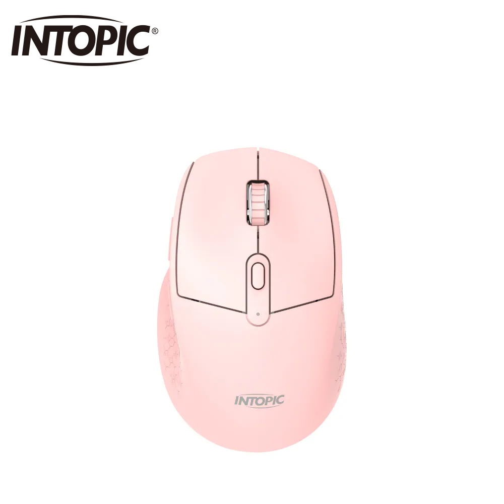 【INTOPIC 廣鼎】MSW-Q779-PK 2.4GHz 靜音無線滑鼠 粉色