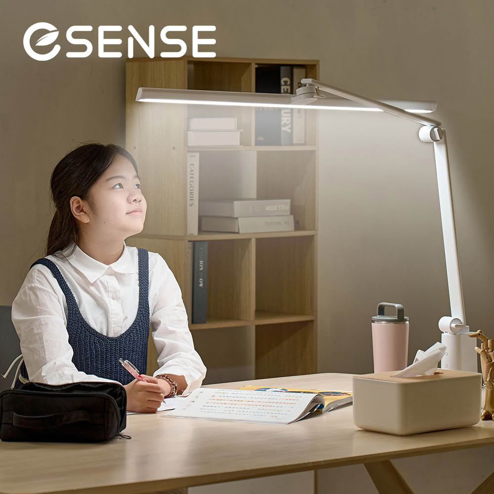 【ESENSE 逸盛】AI語音LED護眼檯燈 白色