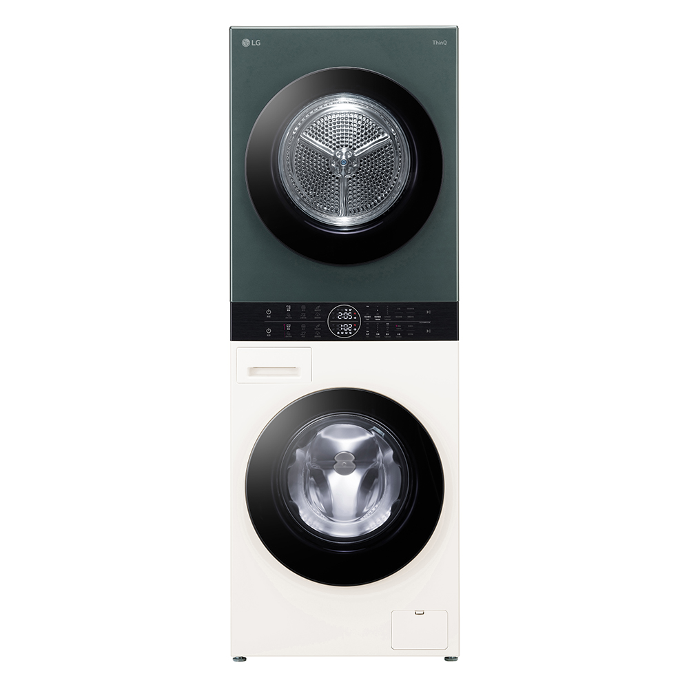 【LG 樂金】洗13公斤+乾10公斤 AI 智控洗乾衣機｜石墨綠+雪霧白