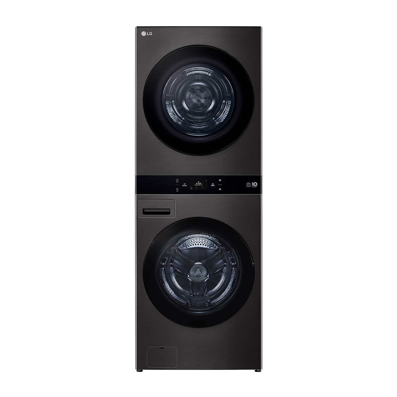 【LG 樂金】22kg 堆疊洗衣塔 WD-S2220B 尊爵黑｜含基本安裝