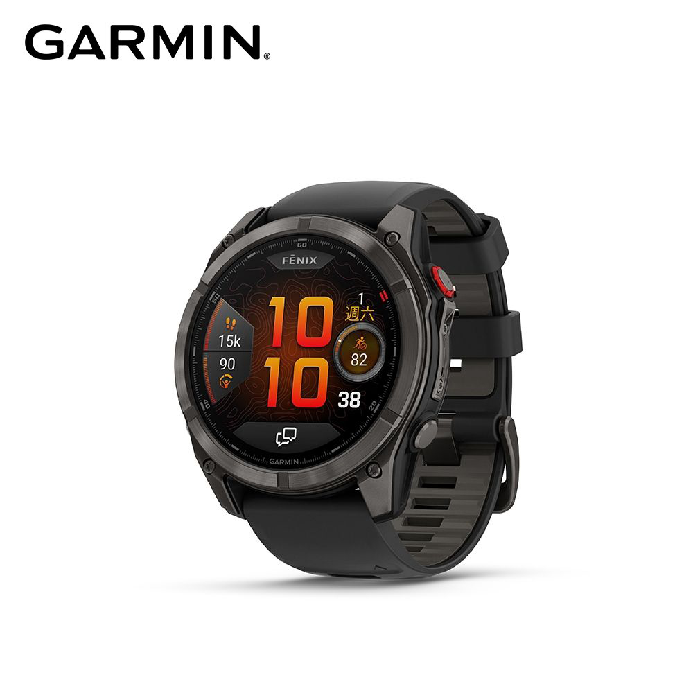 【GARMIN】Fenix 8 Pro 51mm AMOLED GPS智慧腕錶《石墨黑》