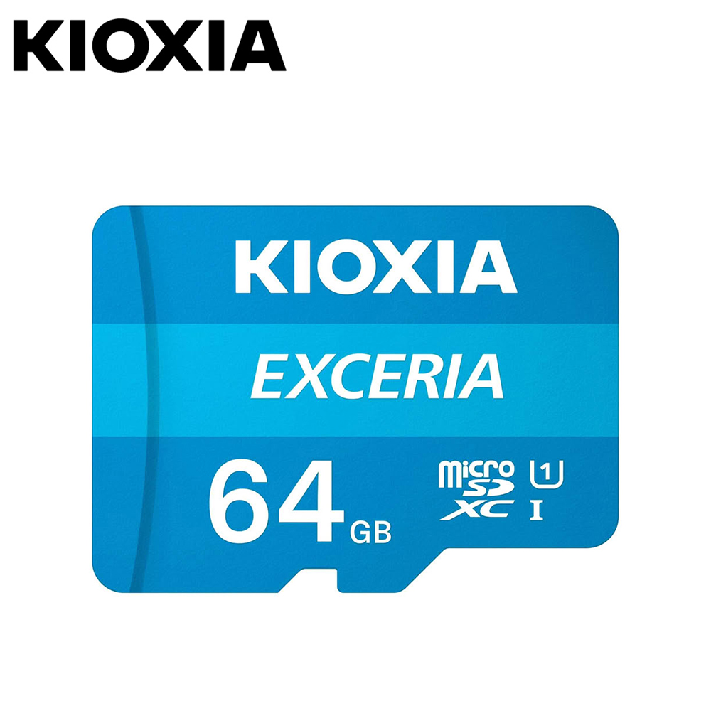 【KIOXIA 鎧俠】64GB MicroSDXC U1 A1 記憶卡｜附轉卡