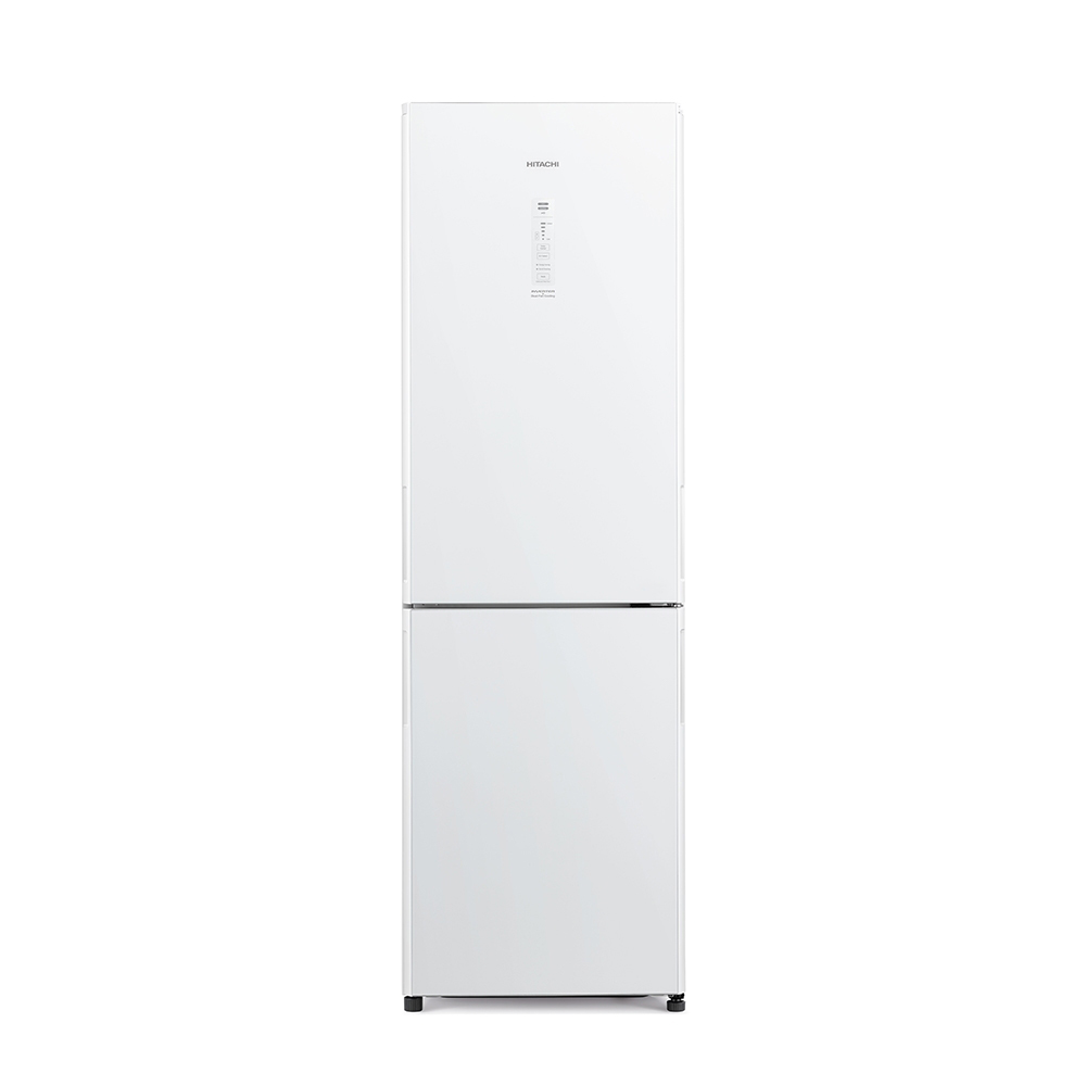 【HITACHI 日立】313L 變頻右開雙門冰箱 琉璃白｜含基本安裝