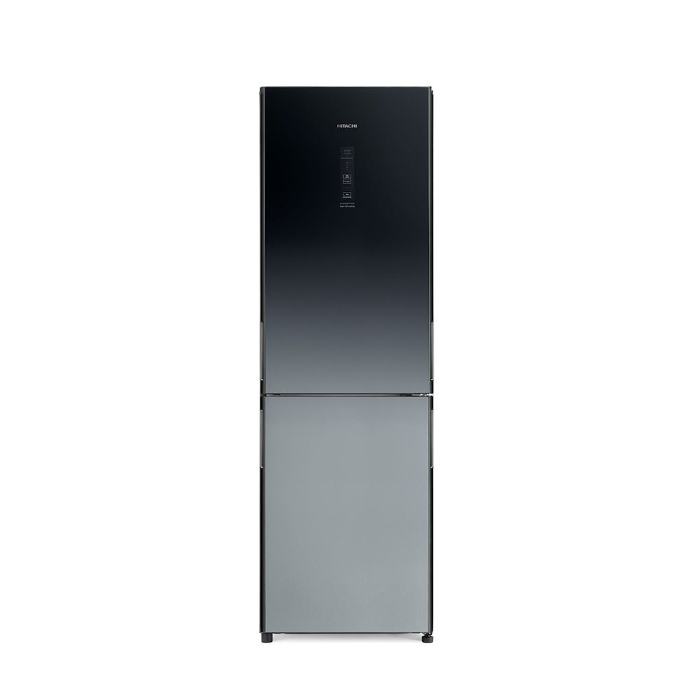 【HITACHI 日立】313L 變頻右開雙門冰箱 琉璃黑｜含基本安裝