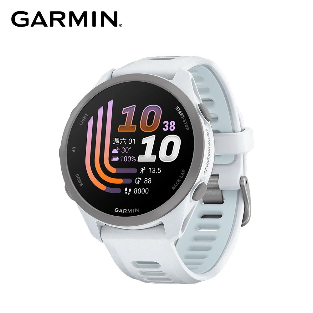 【GARMIN】Forerunner 170 Music GPS智慧跑錶《鵝卵石白》
