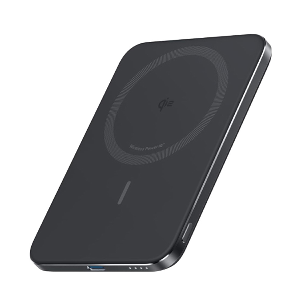 【ANKER】A1665 5000mAh Qi2 極致輕薄磁吸行動電源｜黑色