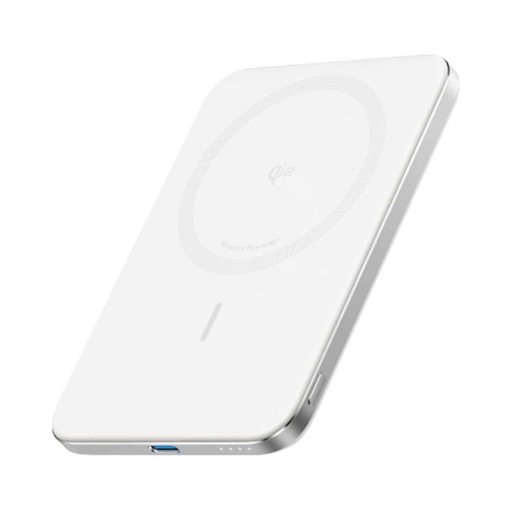 【ANKER】A1665 5000mAh Qi2 極致輕薄磁吸行動電源｜白色