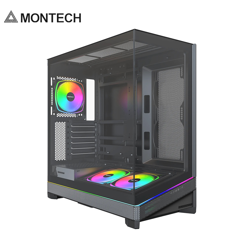 【MONTECH 君主】SKY 3 全景玻璃透側機殼 黑色