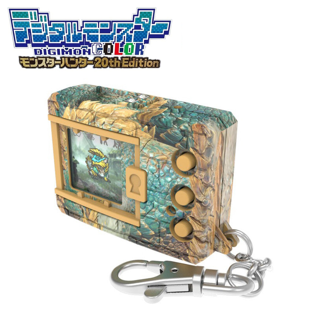 【BANDAI 萬代】數碼寶貝 聯名版 怪獸對打機 COLOR 魔物獵人20周年-雷狼龍配色