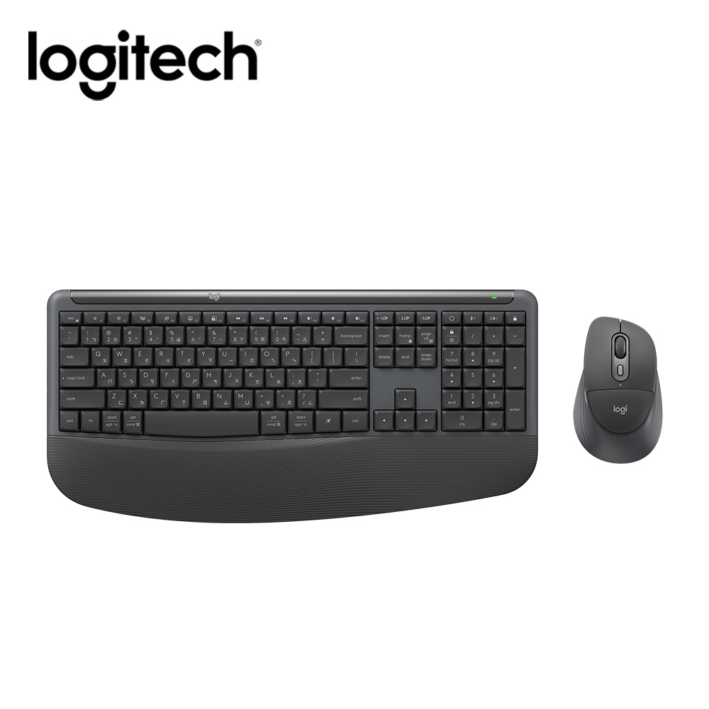 【Logitech 羅技】MK880多工無線鍵盤滑鼠組 黑色