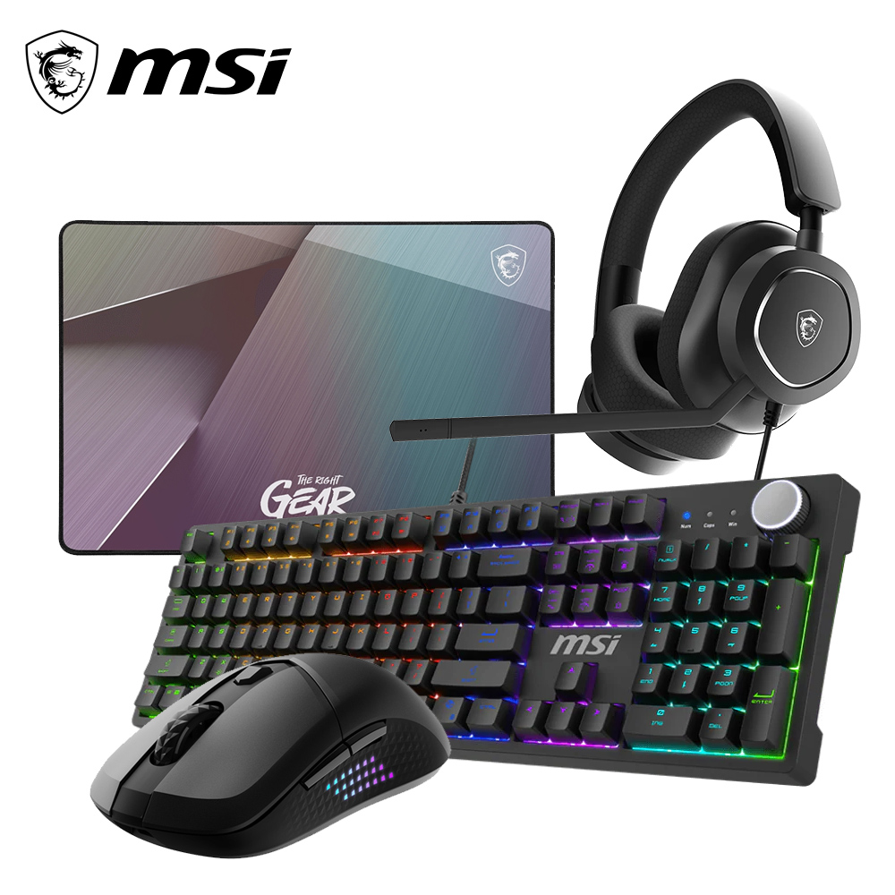 【MSI 微星】GK320+VERSA 300 ELITE+GD22+MAESTRO 300 組合包