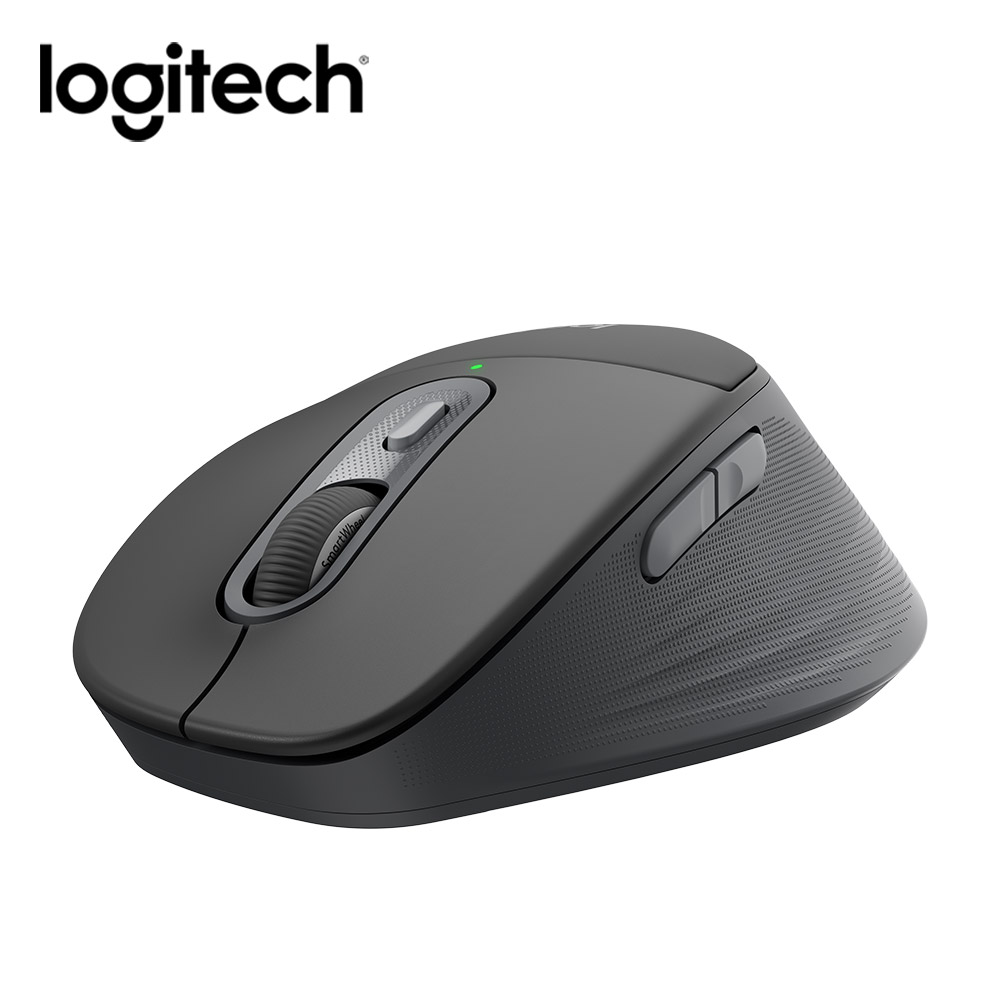 【Logitech 羅技】M850L 多工舒適無線滑鼠大手版 石墨黑
