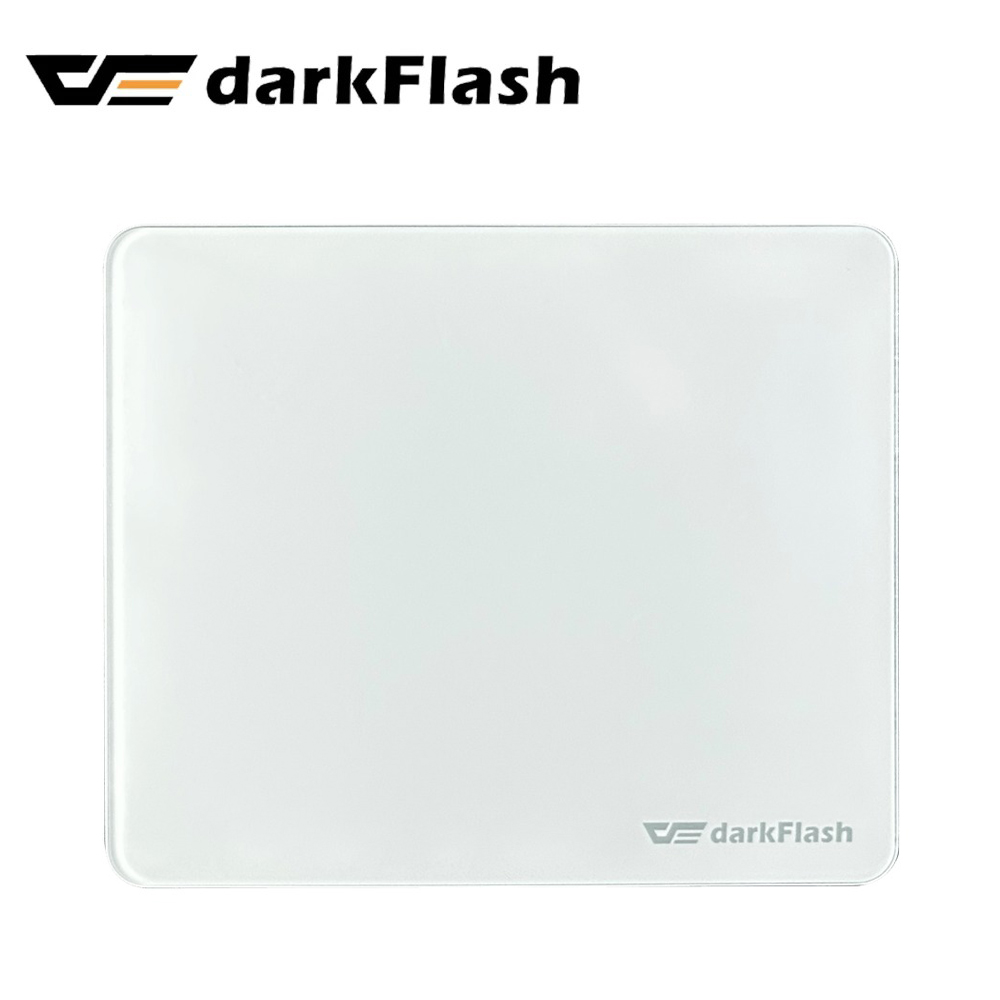 【darkFlash】DMP300 玻璃滑鼠墊｜冰透白