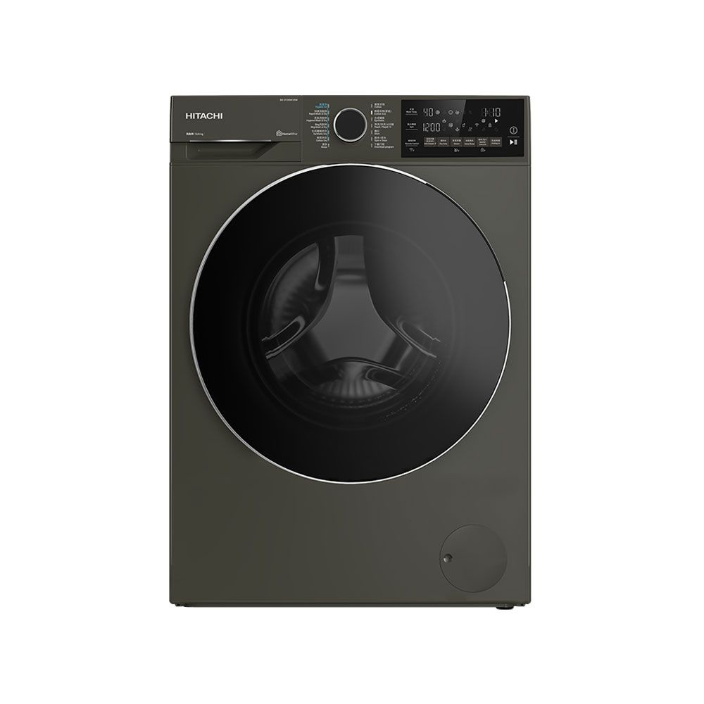 【HITACHI 日立】12KG 變頻蒸氣洗脫烘滾筒洗衣機 霧墨灰｜含基本安裝