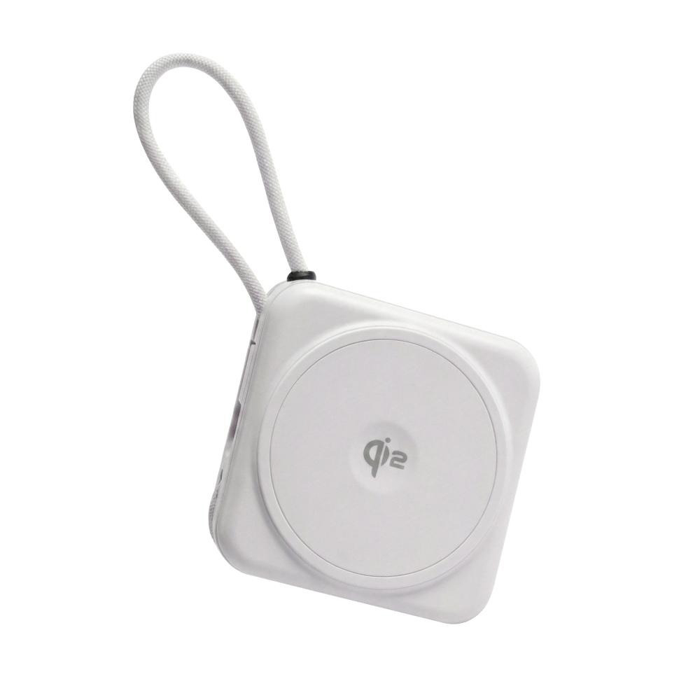 【WEPHONE】Qi2 磁吸半固態行動電源 10000mAh 珍珠白