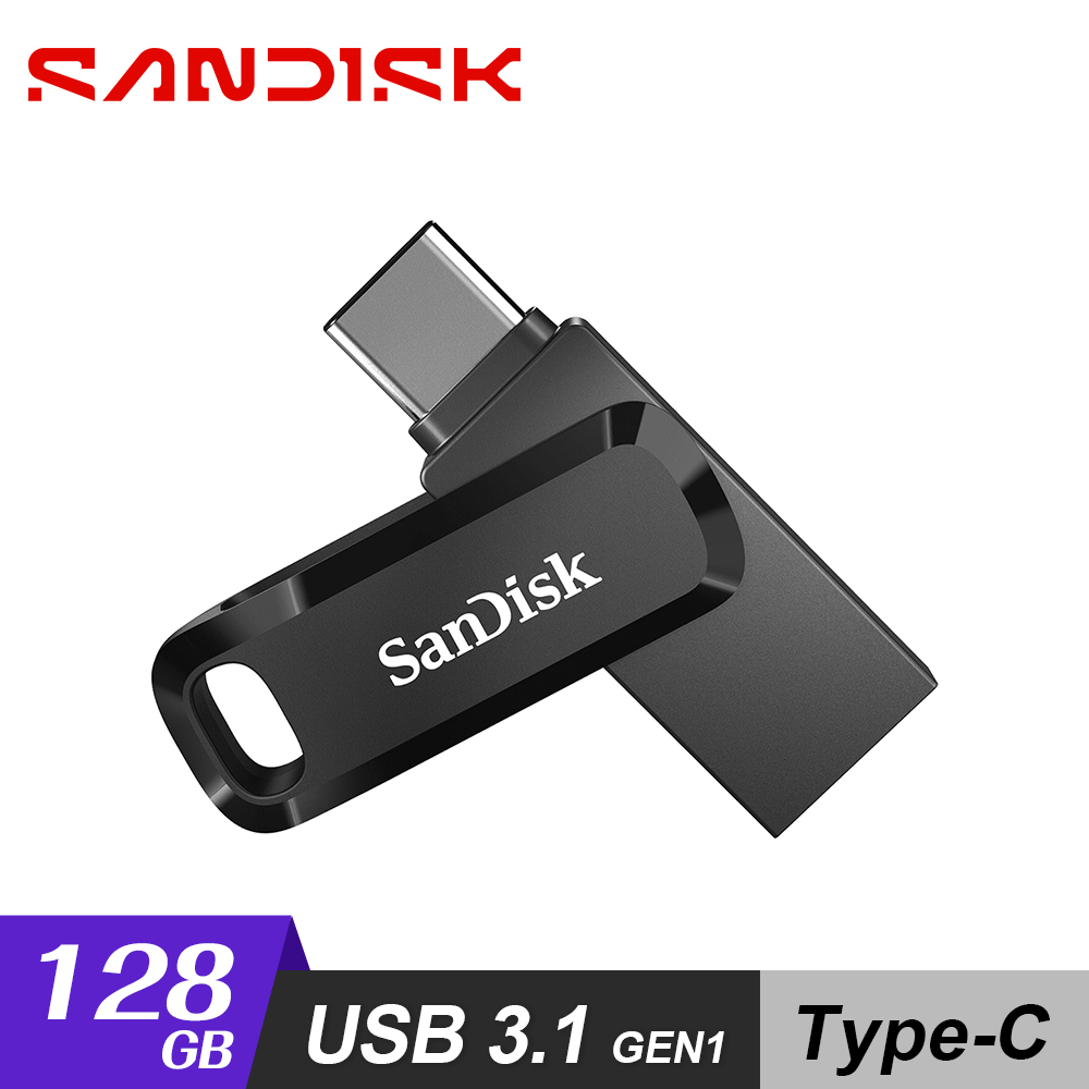 【SanDisk】Ultra Go USB Type-C 雙用隨身碟 128G