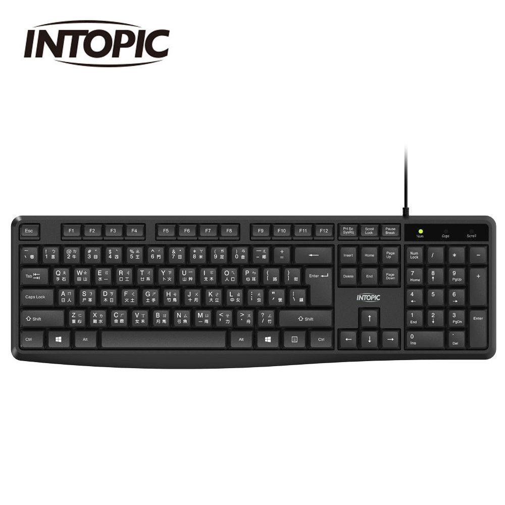 【INTOPIC 廣鼎】KBD-109 尊爵USB標準鍵盤