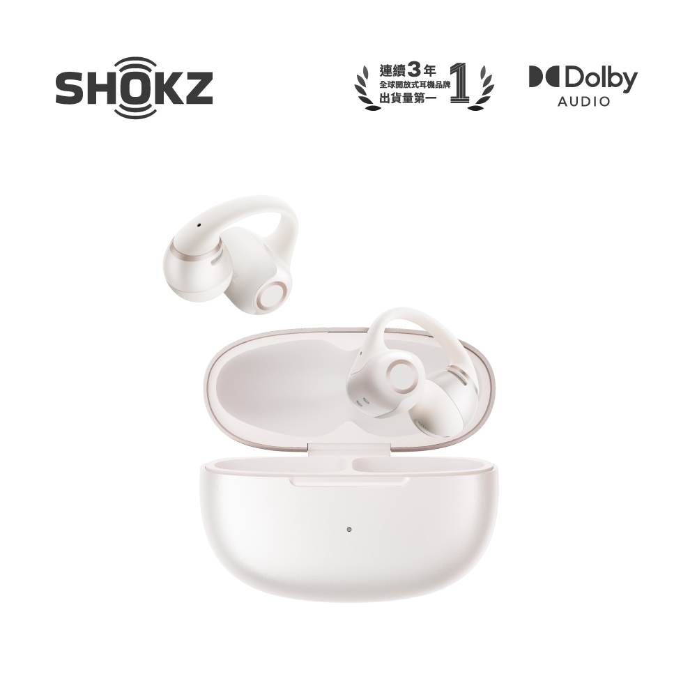 【SHOKZ】OpenDots 2 E320 開放式耳夾藍牙耳機 白色
