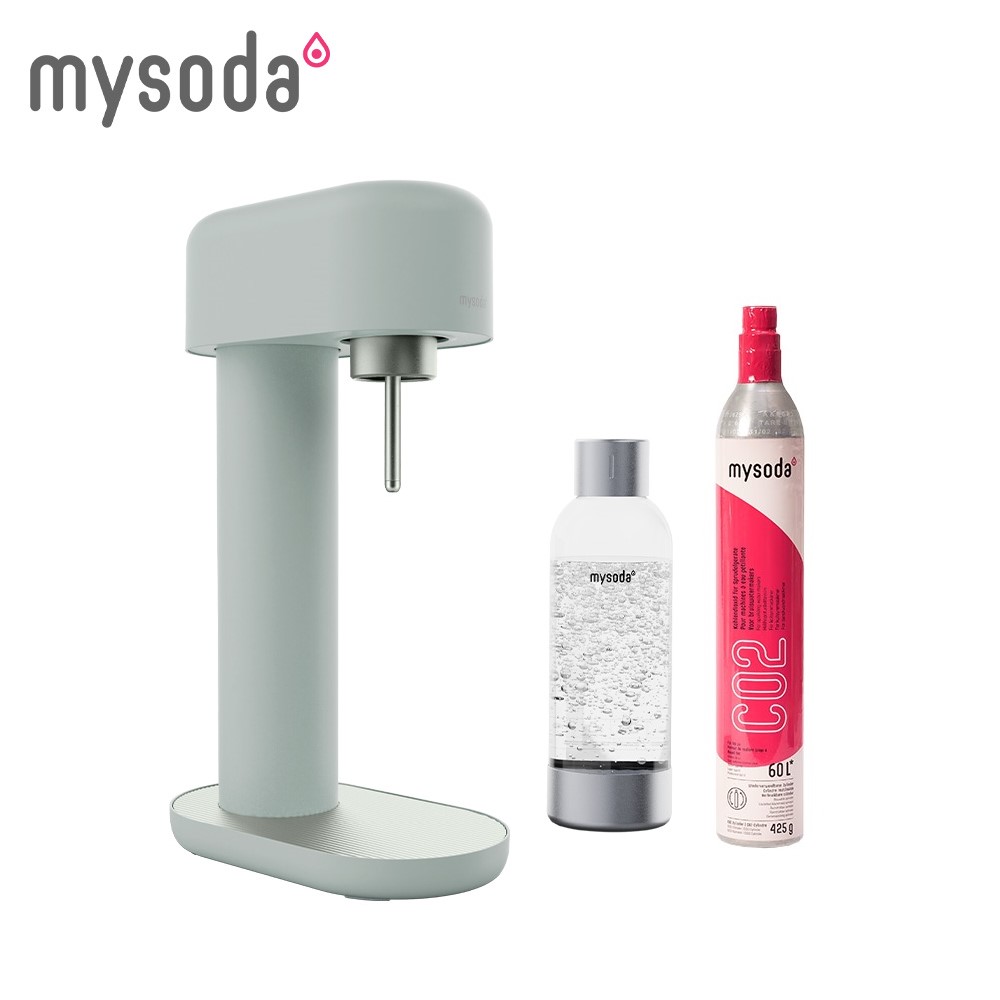 【MYSODA｜沐樹得】Ruby氣泡水機-雲杉綠 RB003-GG｜送水瓶2入