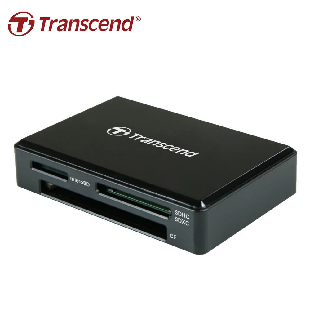 【Transcend 創見】RDF8 USB 3.1 多合1讀卡機 TS-RDF8K2 黑色