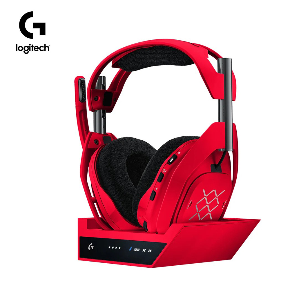 【Logitech 羅技】ASTRO A50X 無線遊戲耳機 紅色