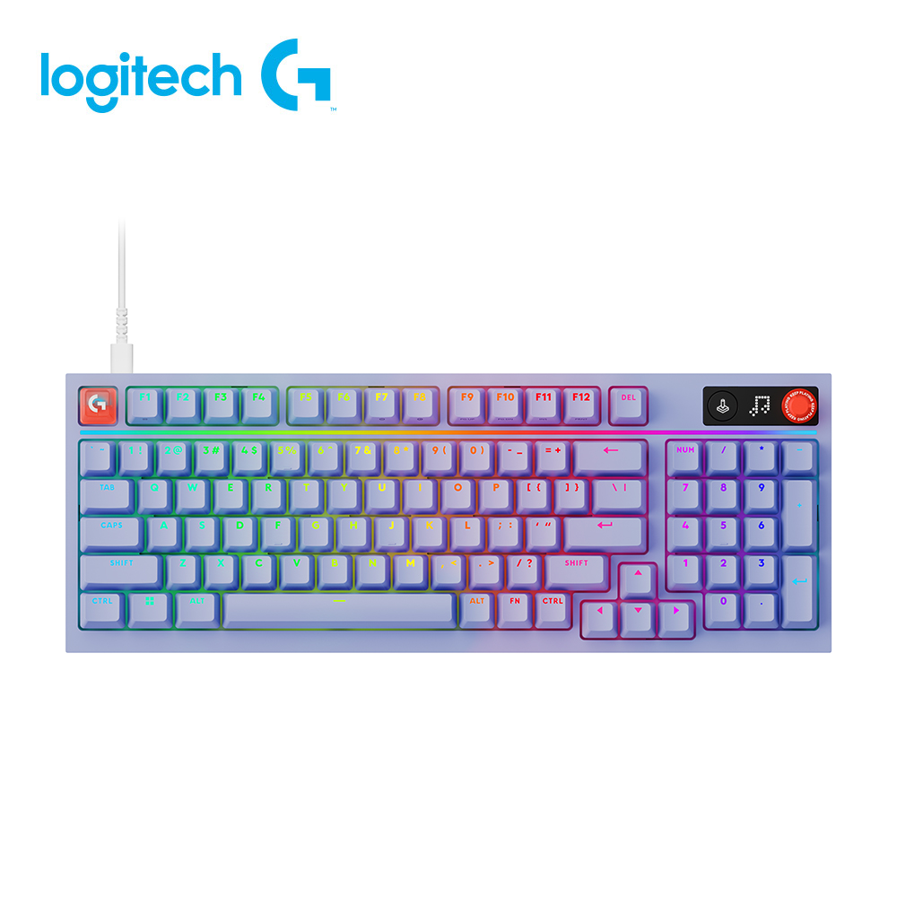 【Logitech 羅技】G316 X 98 8K 有線機械電競鍵盤 觸感軸｜紫色