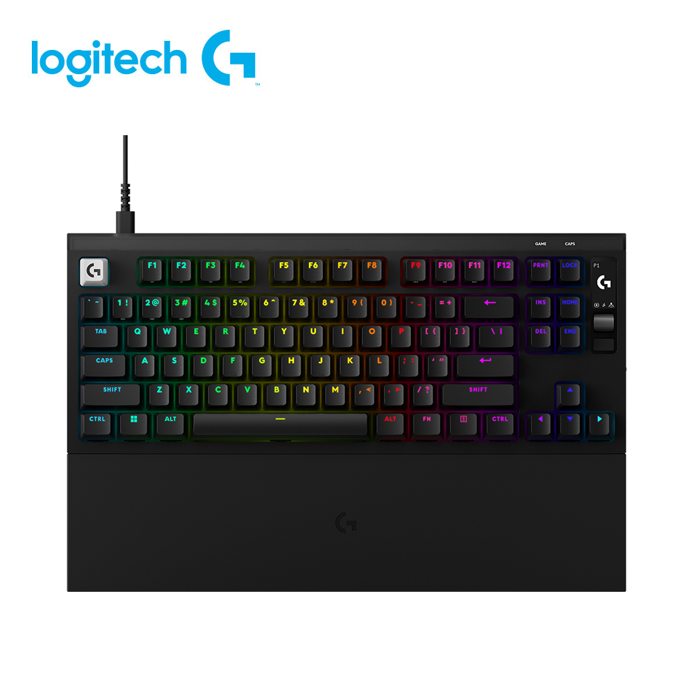 【Logitech G】Pro X2 Rapid 磁性類比式鍵軸有線電競鍵盤 黑色