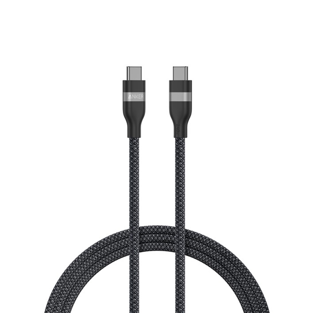 【Anker】A82E2 240W Type-C 超軟充電線 0.9m｜黑色