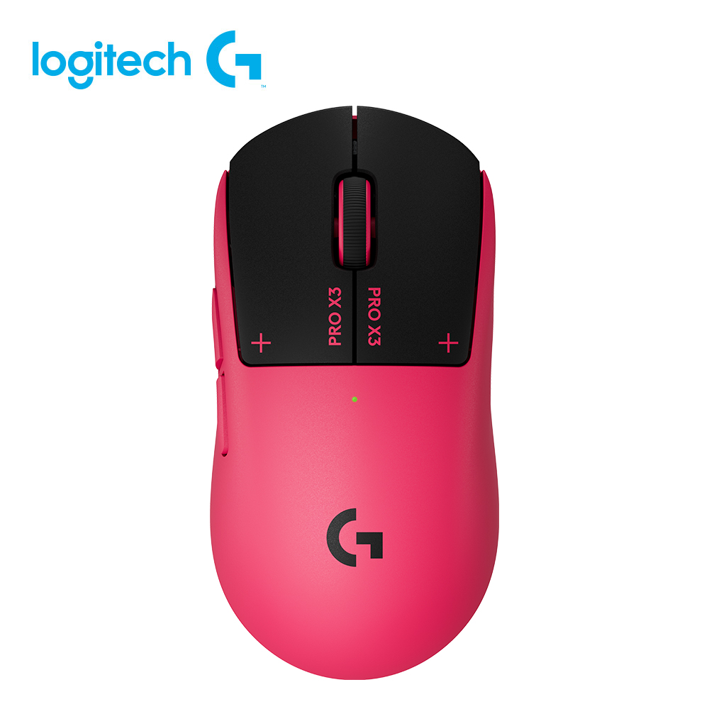 【Logitech G】PRO X3 SUPERSTRIKE 無線類比遊戲滑鼠 桃紅色