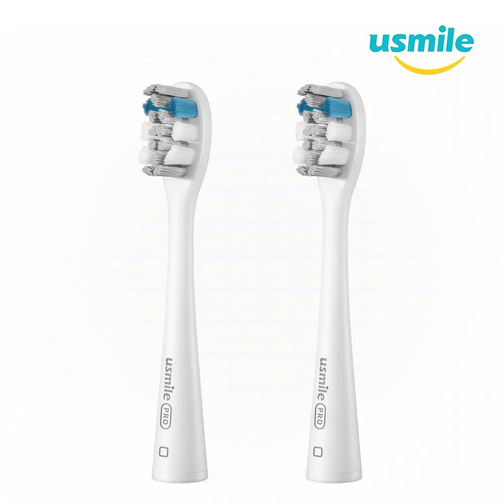 【usmile】呵護刷頭 升級版 灰色《2入裝》