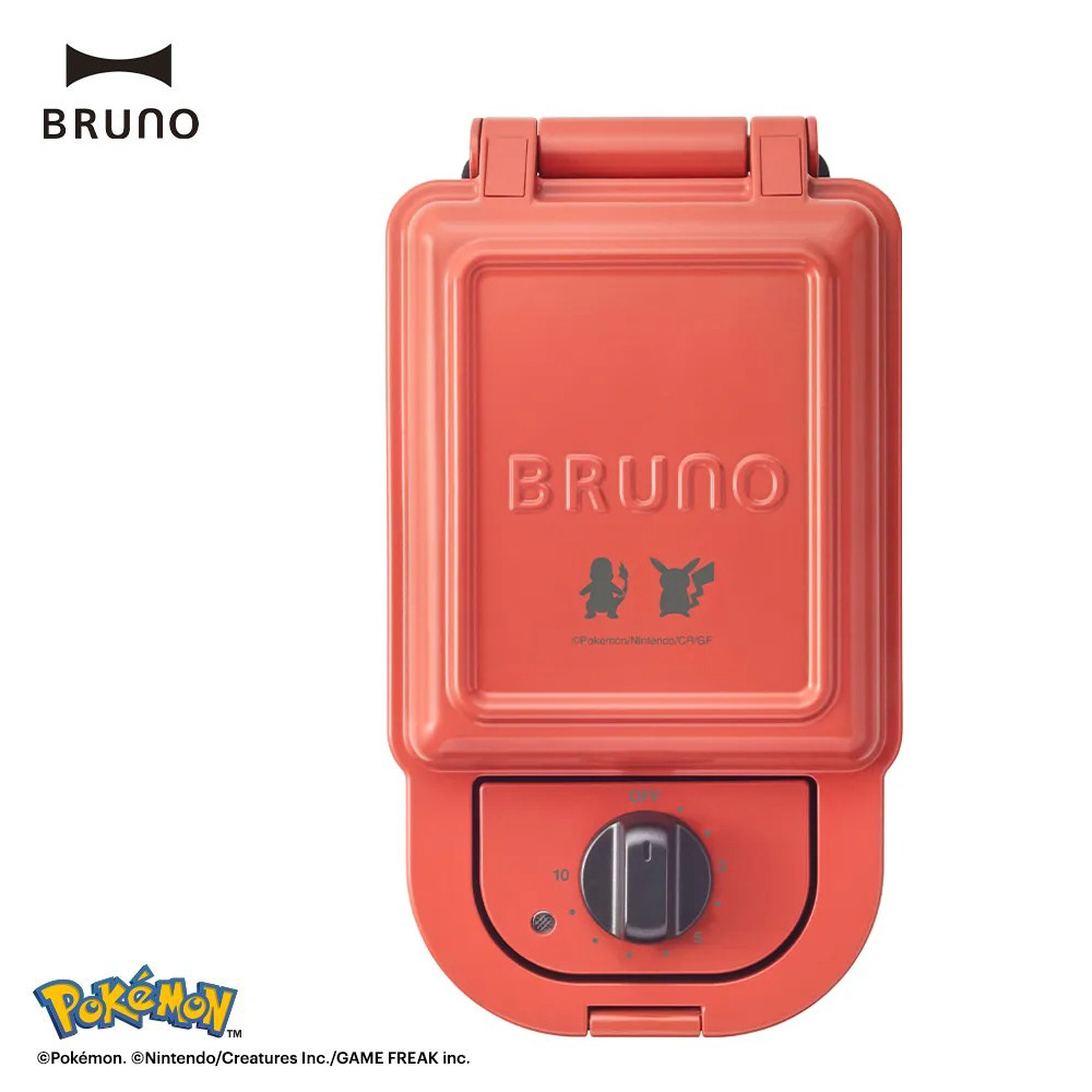 【BRUNO】寶可夢熱壓三明治機 火紅｜小火龍【外箱瑕疵】