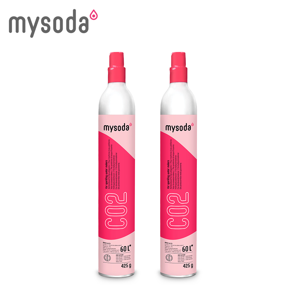 【MYSODA｜沐樹得】425g二氧化碳交換鋼瓶/2入組 MYCO2E (空瓶換購滿瓶)