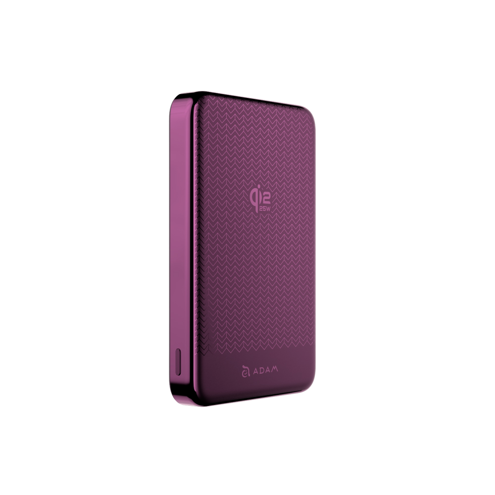【Adam 亞果元素】VIONTA Air 10 Qi2 25W 磁吸行動電源 10000mAh 勃根地紅