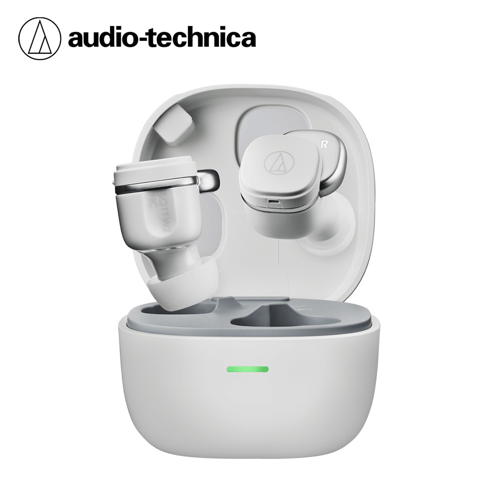 【audio-technica 鐵三角】ATH-SQ1TW2NC 降噪真無線藍牙耳機｜灰色