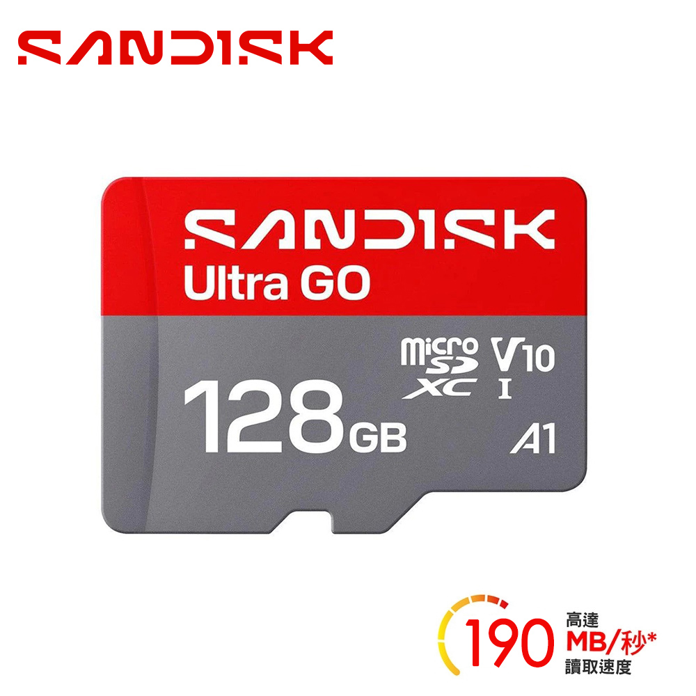 【SanDisk】Ultra Go MicroSD 128GB 記憶卡