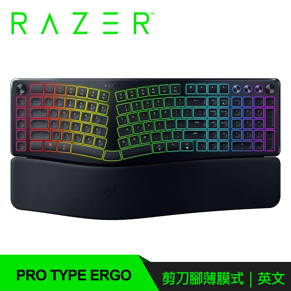 【Razer 雷蛇】Pro Type Ergo 無線三模機械英文鍵盤