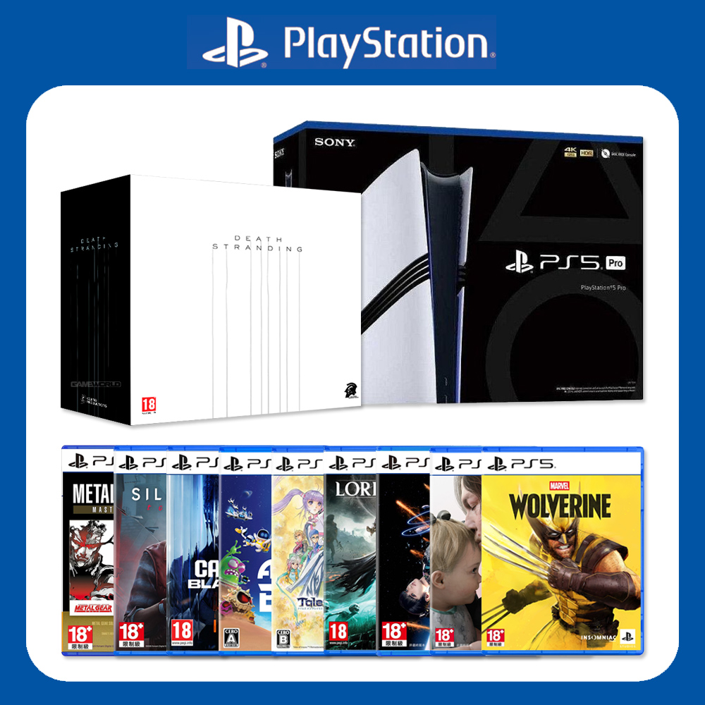 【PS5 PRO 同捆組】PRO 數位版主機+布橋斯貨箱+PS5遊戲9片組