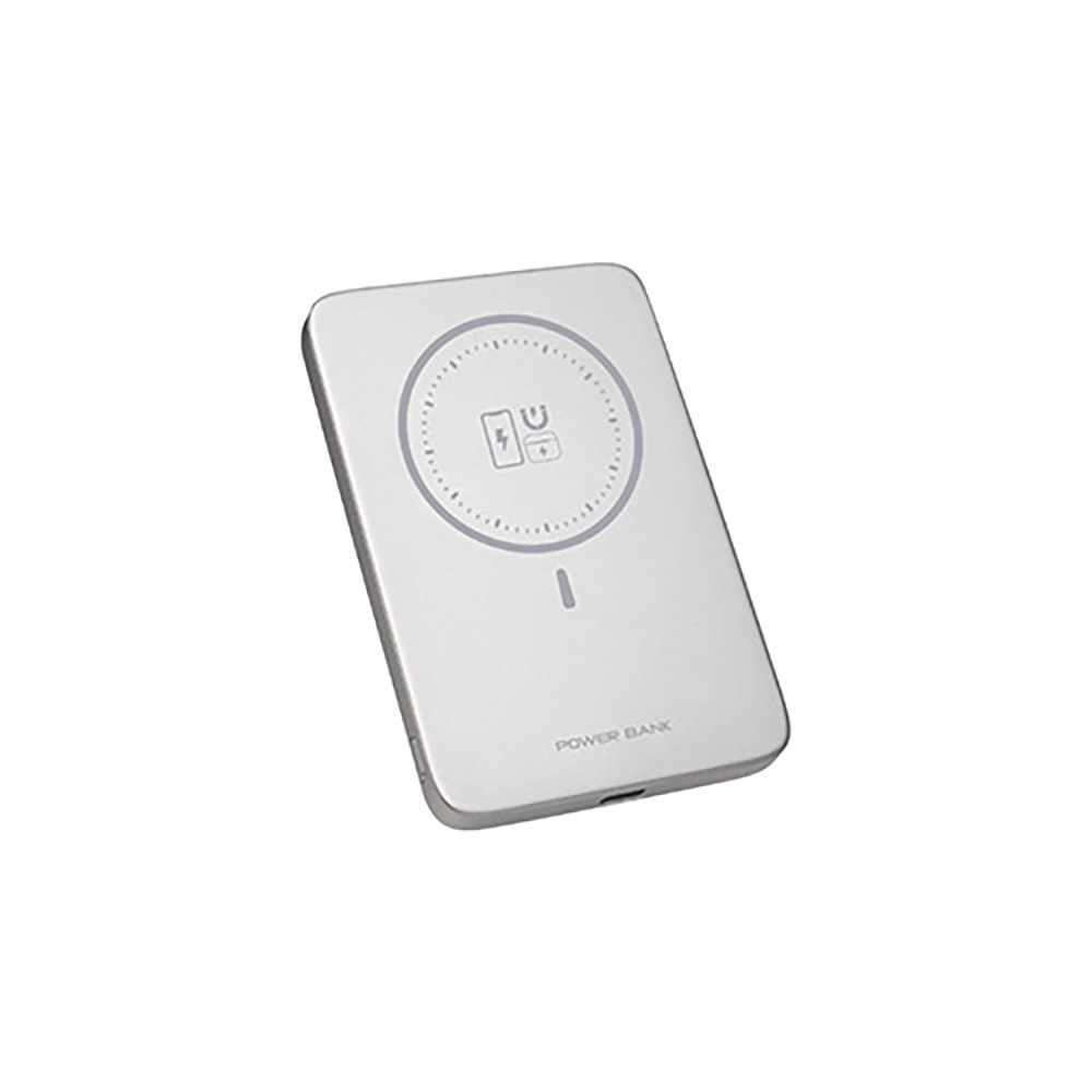 【E-books】B145 固態磁吸行動電源 5000mAh 銀色