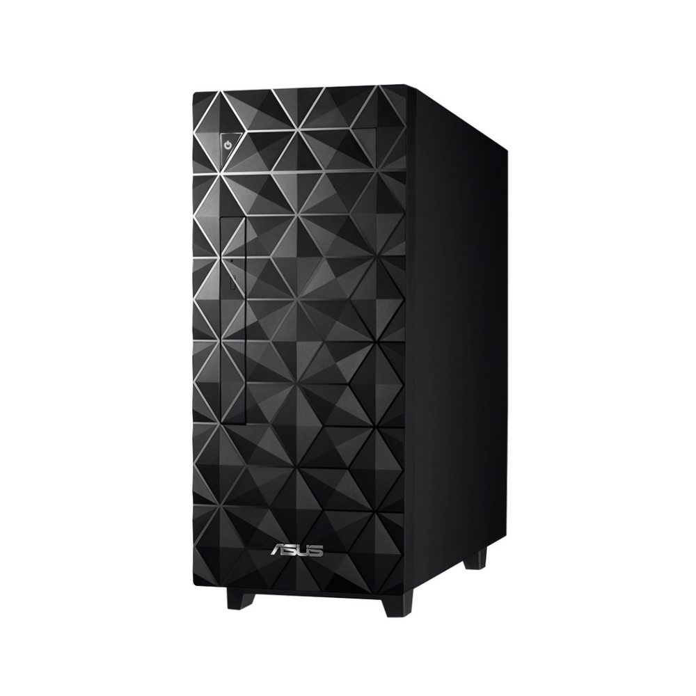 【ASUS 華碩】H-S300MA-0G5905010T 桌上型電腦 菱格黑