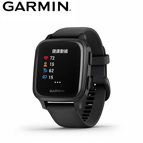 【GARMIN】VENU SQ Music GPS 智慧腕錶-石墨黑