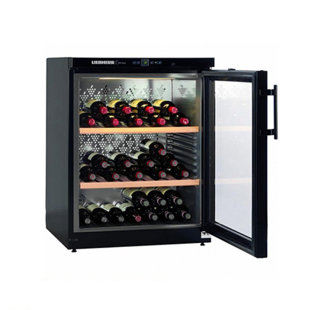 【LIEBHERR 利勃】獨立式單溫紅酒櫃 WKb1712 黑色