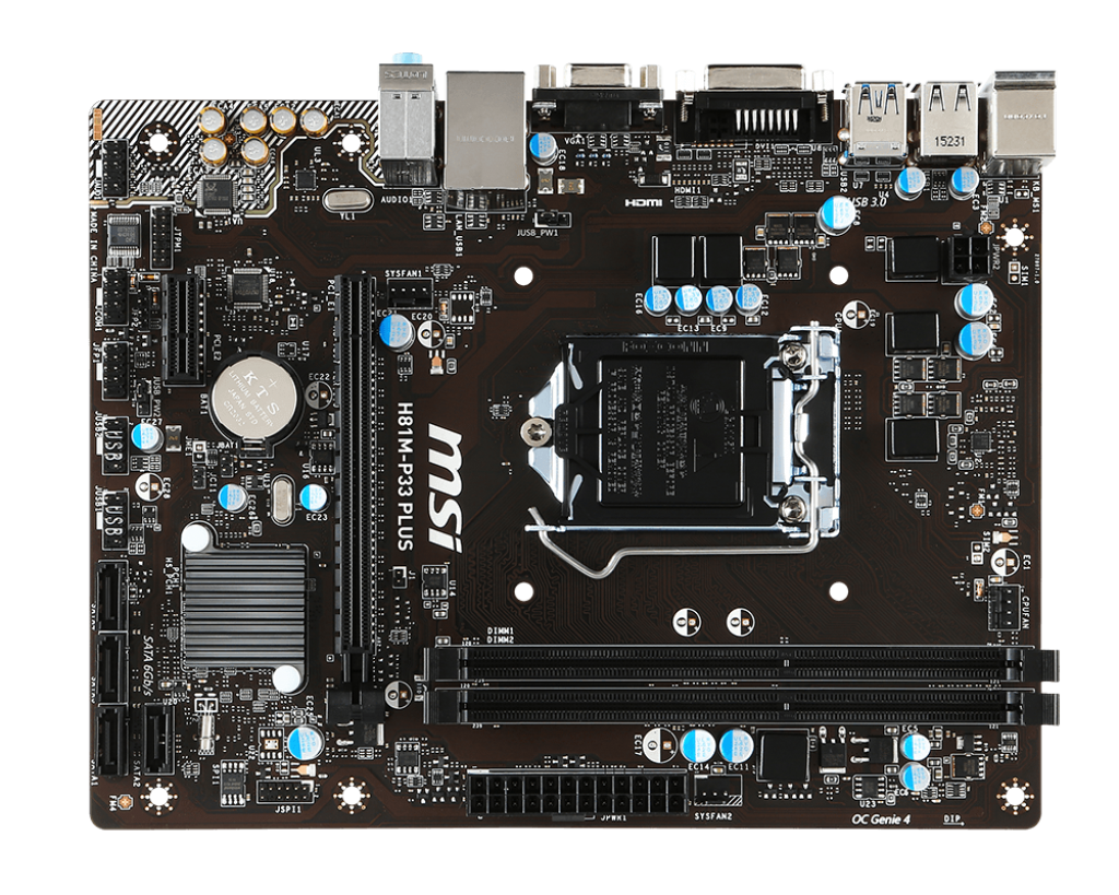 亚柏ez购 416794 - msi 微星 h81m-p33 plus 主机板