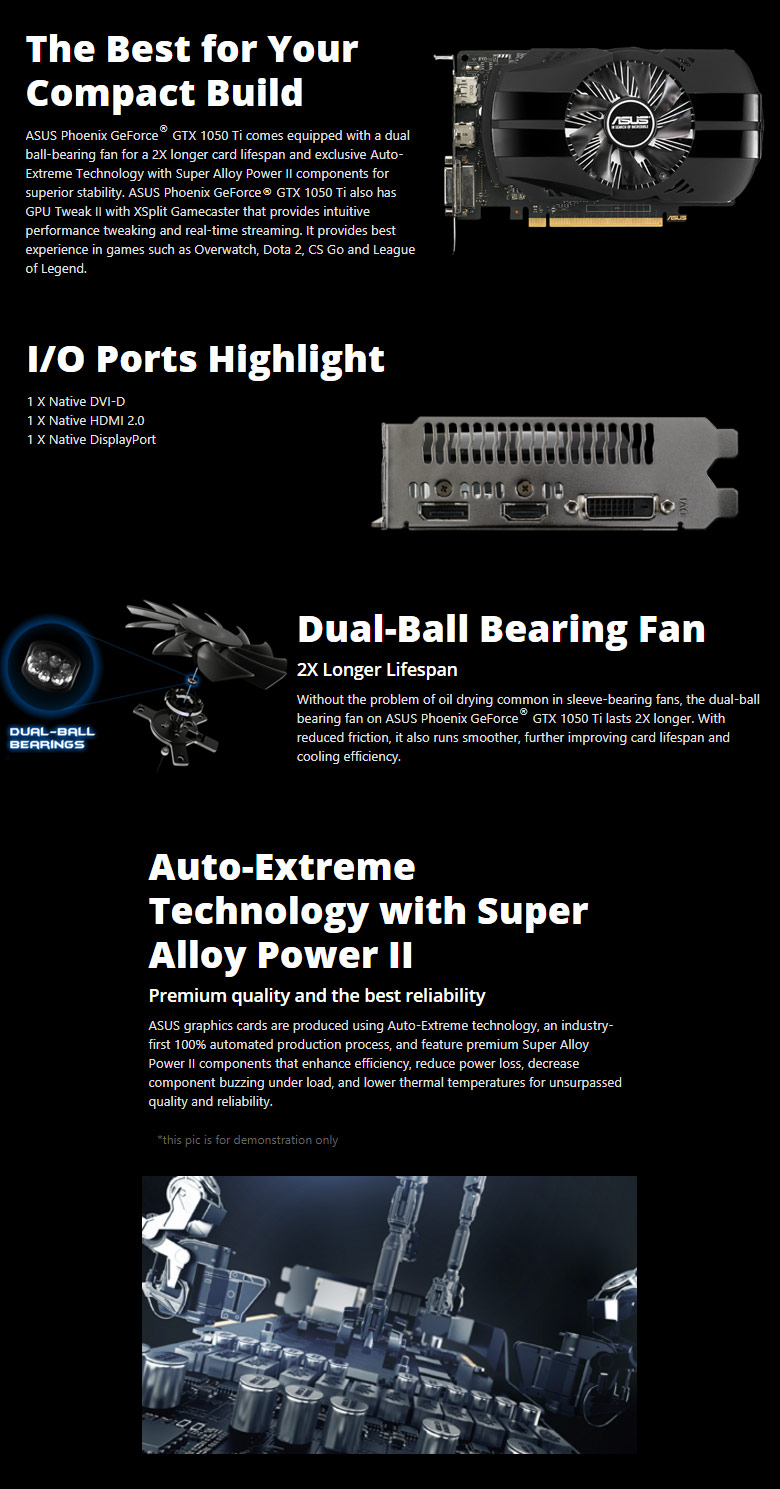 ASUS PH-GTX1050Ti-4G