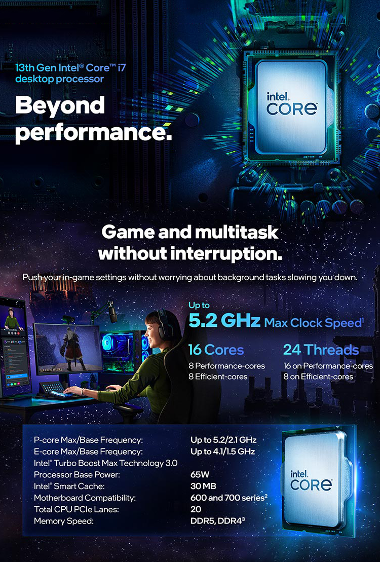 Intel 英特爾】第13代Core i7-13700 十六核心中央處理器- 三井3C購物網